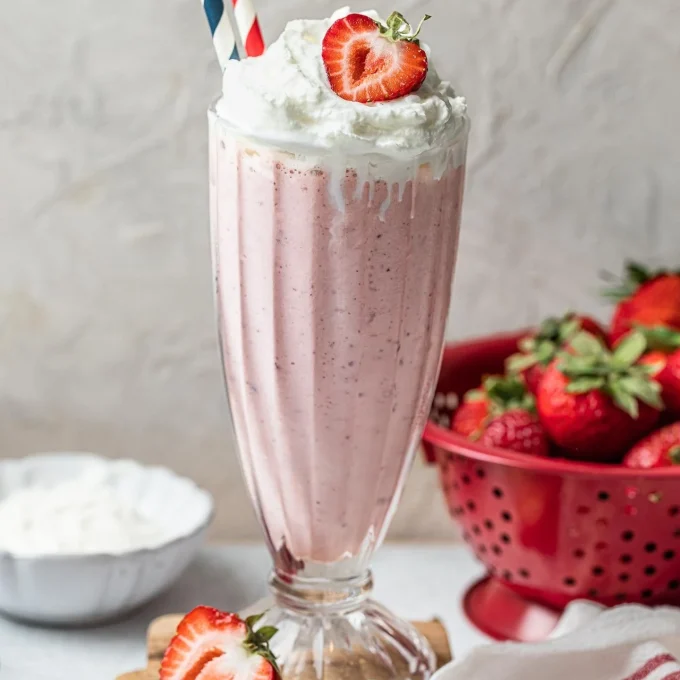 strawberry milkshake